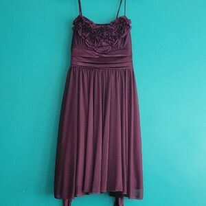 Studio Y Purple Floral Midi Dress